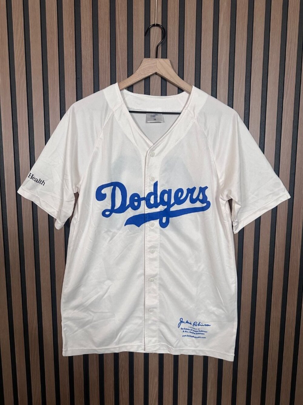 Los Angeles Dodgers Promo Jersey Medium Adults Jackie Robinson #42 Button